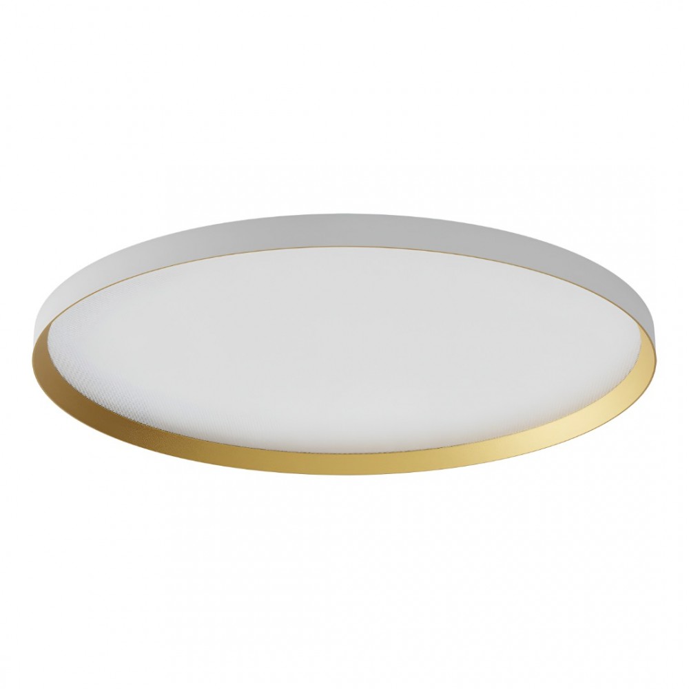 Ceiling lamp Redo Dama, metal, sand white/gold, LED CCT, 60W, 5631 lumens, 3000K/4000K/5000K, D.80 cm
