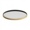 Ceiling lamp Redo Dama, metal, sand black/gold, LED CCT, 50W, 4932 lumens, 3000K/4000K/5000K, D.60 cm