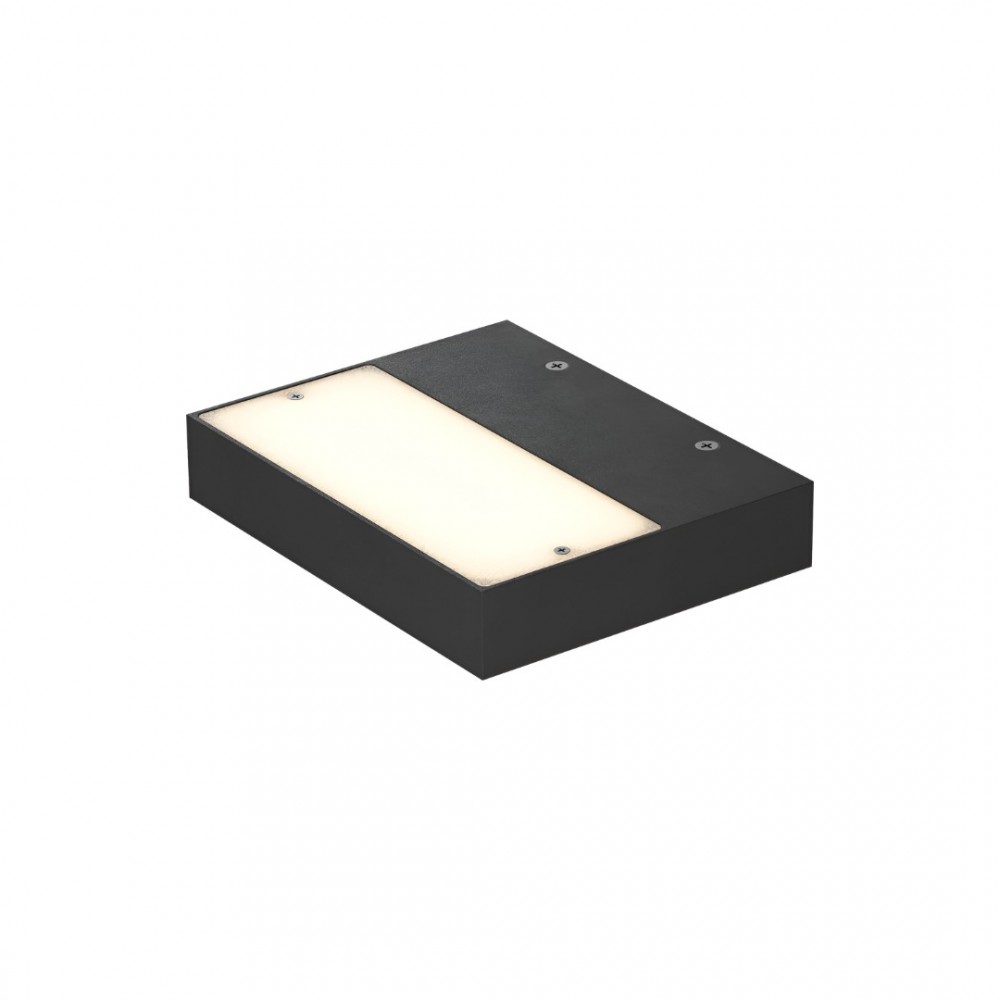 Wall lamp Redo Apex, metal, sand black, LED, 18W, 1314 lumens, warm white 3000K, L.16 cm