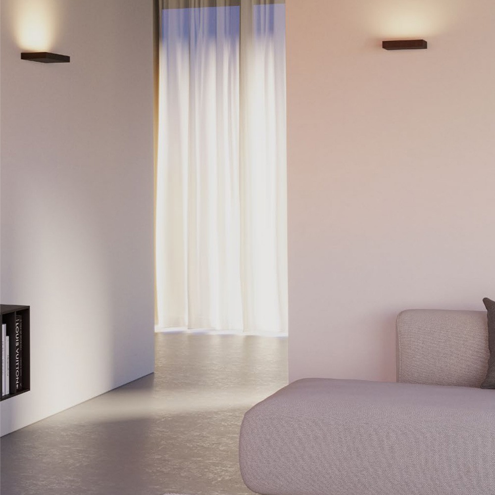 Wall lamp Redo Apex, metal, sand black, LED, 18W, 1314 lumens, warm white 3000K, L.16 cm