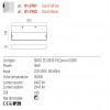 Wall lamp Redo Apex, metal, sand black, LED, 36W, 2947 lumens, warm white 3000K, L.32 cm