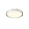 Ceiling lamp Redo Arca, metal, glass, smoke/white, LED CCT, 12W, 615 lumens, 3000K/4000K, D.25 cm, IP44