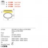 Ceiling lamp Redo Nobu, metal, sand black, dimmable, LED CCT, 40W, 1858 lumens, 3000K/4000K, L.45 cm