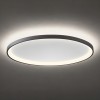 Ceiling lamp Redo Nobu, metal, sand black, dimmable, LED CCT, 80W, 4904 lumens, 3000K/4000K, L.80 cm