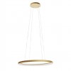 Suspension Redo Nobu, metal, matt gold, dimmable, LED CCT, 80W, 4904 lumens, 3000K/4000K, L.80 cm