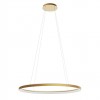 Suspension Redo Nobu, metal, matt gold, dimmable, LED CCT, 100W, 6158 lumens, 3000K/4000K, L.100 cm