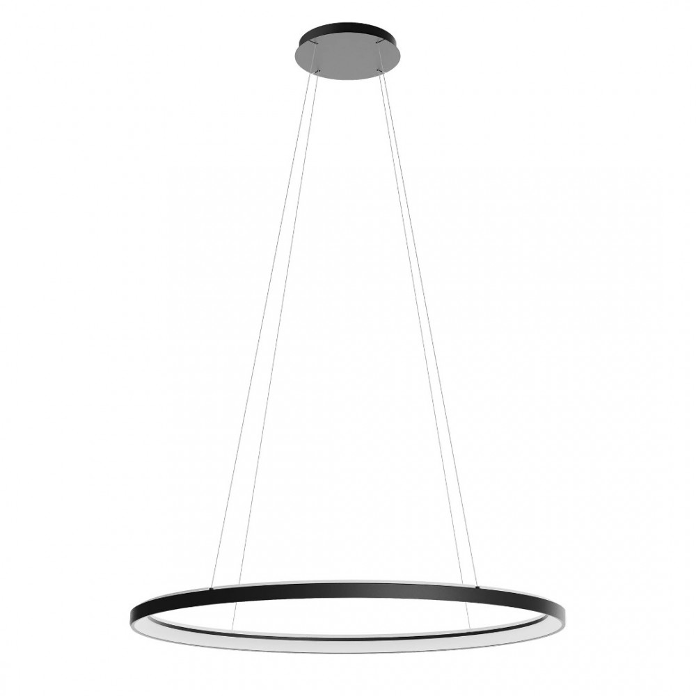 Suspension Redo Nobu, metal, sand black, dimmable, LED CCT, 100W, 6158 lumens, 3000K/4000K, L.100 cm