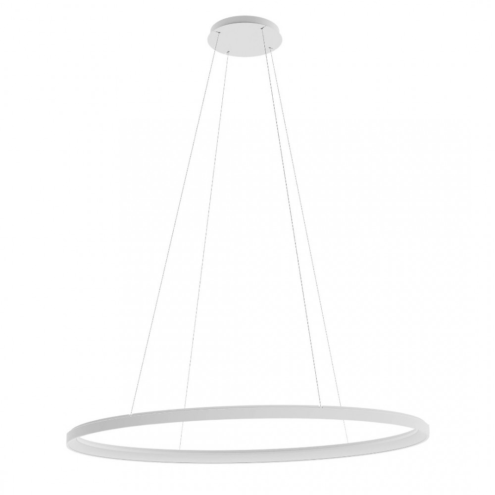 Suspension Redo Nobu, metal, sand white, dimmable, LED CCT, 120W, 7296 lumens, 3000K/4000K, L.120 cm
