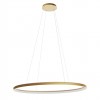 Suspension Redo Nobu, metal, matt gold, dimmable, LED CCT, 120W, 7220 lumens, 3000K/4000K, L.120 cm