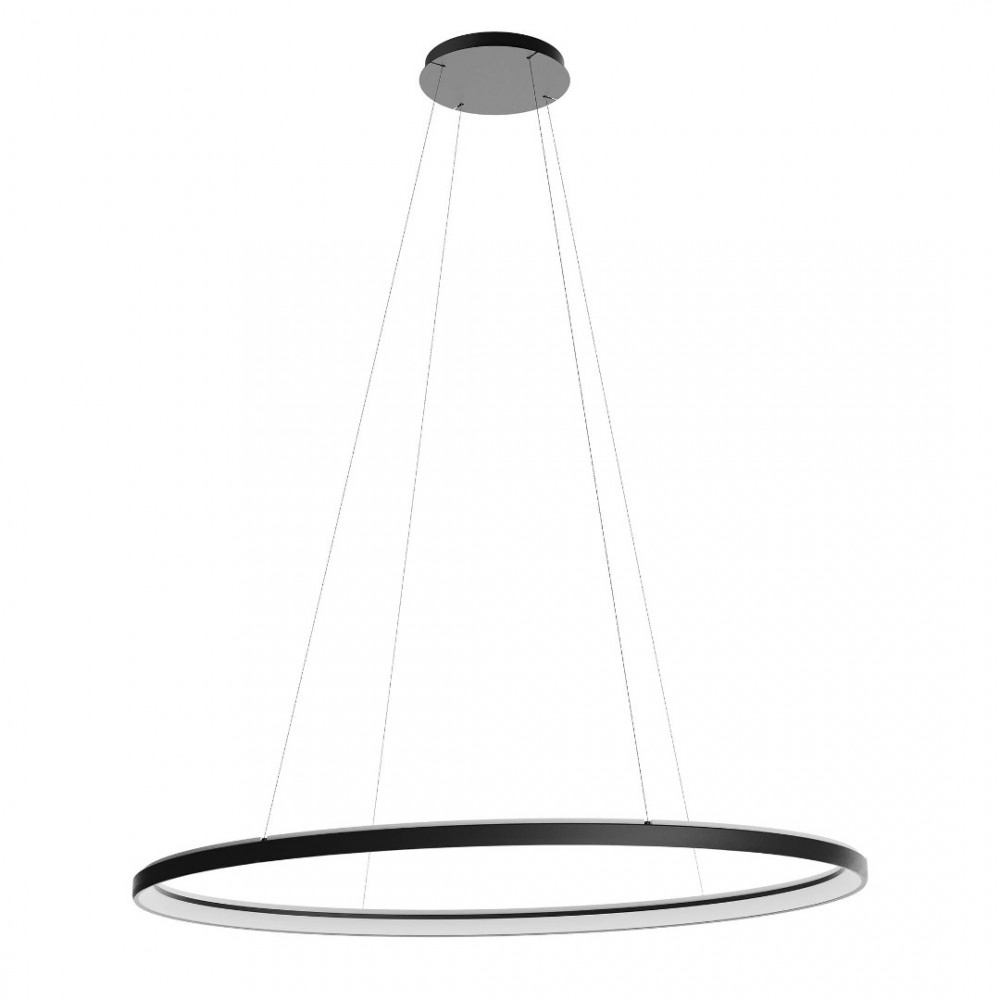 Suspension Redo Nobu, metal, sand black, dimmable, LED CCT, 120W, 7220 lumens, 3000K/4000K, L.120 cm