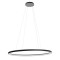 Suspension Redo Nobu, metal, sand black, dimmable, LED CCT, 120W, 7220 lumens, 3000K/4000K, L.120 cm