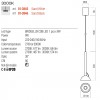 Suspension Redo Raven, metal, sand black, LED, 9W, 574 lumens, warm white 3000K, D.10 cm