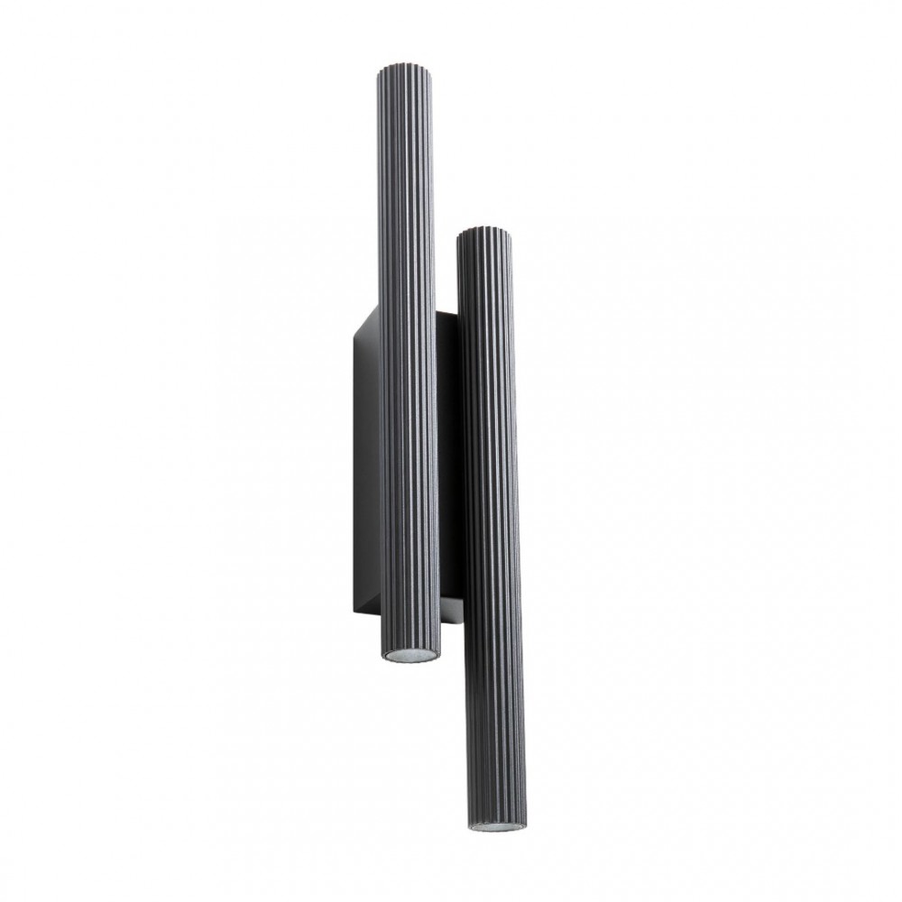 Wall lamp Redo Nikos, metal, sand black, LED, 4X4W, 714 lumens, warm white 3000K, H.38 cm