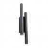 Wall lamp Redo Nikos, metal, sand black, LED, 4X4W, 714 lumens, warm white 3000K, H.38 cm
