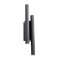 Wall lamp Redo Nikos, metal, sand black, LED, 4X4W, 714 lumens, warm white 3000K, H.38 cm