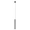 Suspension Redo Nikos, metal, sand black, LED, 8W, 408 lumens, warm white 3000K, D.2,6 cm