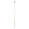 Suspension Redo Nikos, metal, matt gold, LED, 8W, 408 lumens, warm white 3000K, D.2,6 cm