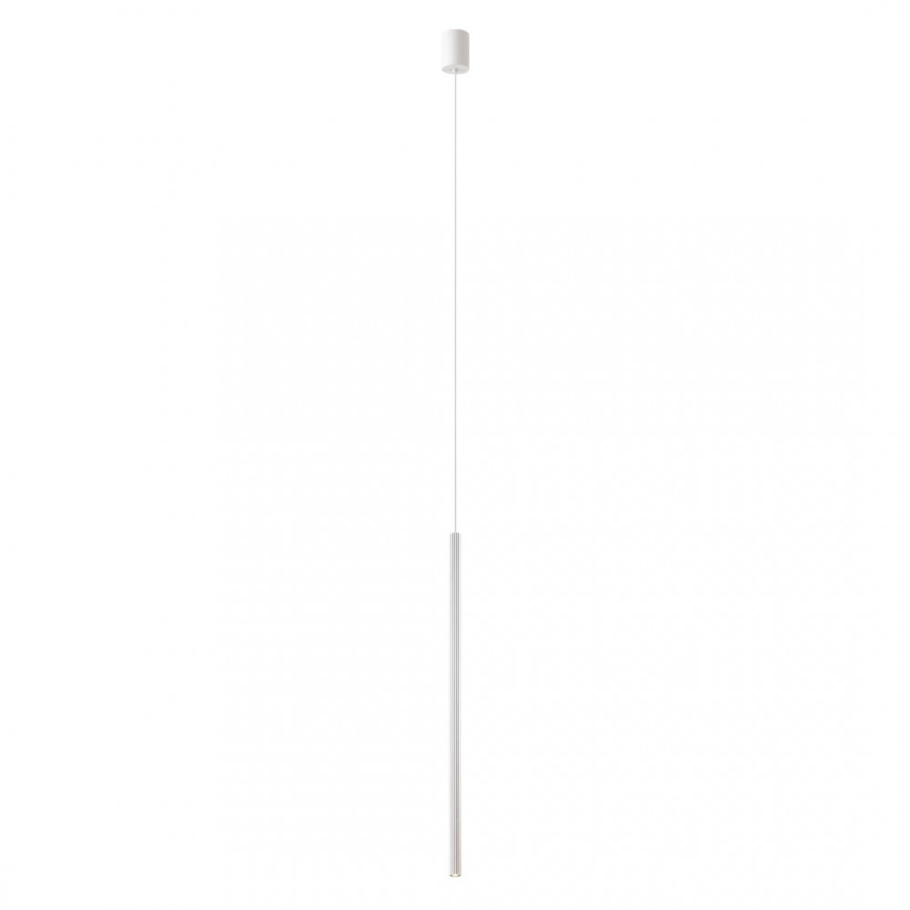 Suspension Redo Nikos, metal, sand white, LED, 8W, 408 lumens, warm white 3000K, D.2,6 cm