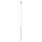 Suspension Redo Nikos, metal, matt gold, LED, 8W, 408 lumens, warm white 3000K, D.2,6 cm