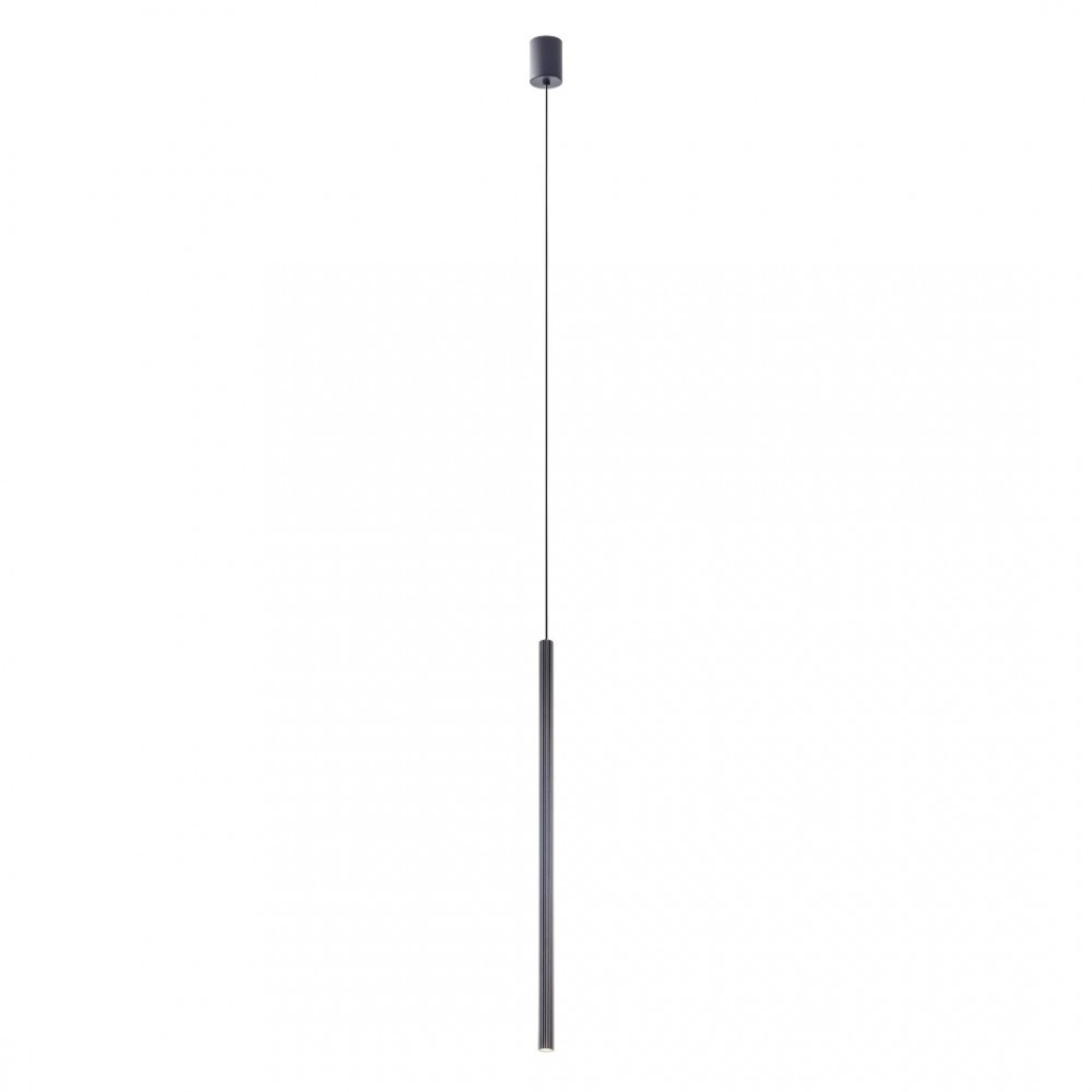 Suspension Redo Nikos, metal, sand black, LED, 8W, 408 lumens, warm white 3000K, D.2,6 cm