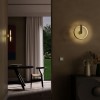 Wall lamp Redo Orion, metal, silver coffee, dimmable, LED CCT, 28W, 1634 lumens, 2700K/3000K/4000K, D.30 cm