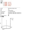 Suspension Redo Orion, metal, sand black, dimmable, LED CCT, 75W, 5544 lumens, 2700K/3000K/4000K, D.100 cm