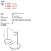 Suspension Redo Orion, metal, foggy nickel, dimmable, LED CCT, 98W, 6148 lumens, 2700K/3000K/4000K, D.50/D.75 cm