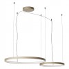 Suspension Redo Orion, metal, silver coffee, dimmable, LED CCT, 98W, 6148 lumens, 2700K/3000K/4000K, D.50/D.75 cm