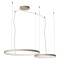 Suspension Redo Orion, metal, silver coffee, dimmable, LED CCT, 98W, 6148 lumens, 2700K/3000K/4000K, D.50/D.75 cm