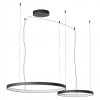 Suspension Redo Orion, metal, sand black, dimmable, LED CCT, 98W, 6148 lumens, 2700K/3000K/4000K, D.50/D.75 cm