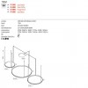 Suspension Redo Orion, metal, sand white, dimmable, LED CCT, 176W, 11406 lumens, 2700K/3000K/4000K, D.50/75/100 cm