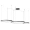Suspension Redo Orion, metal, sand black, dimmable, LED CCT, 176W, 11406 lumens, 2700K/3000K/4000K, D.50/75/100 cm