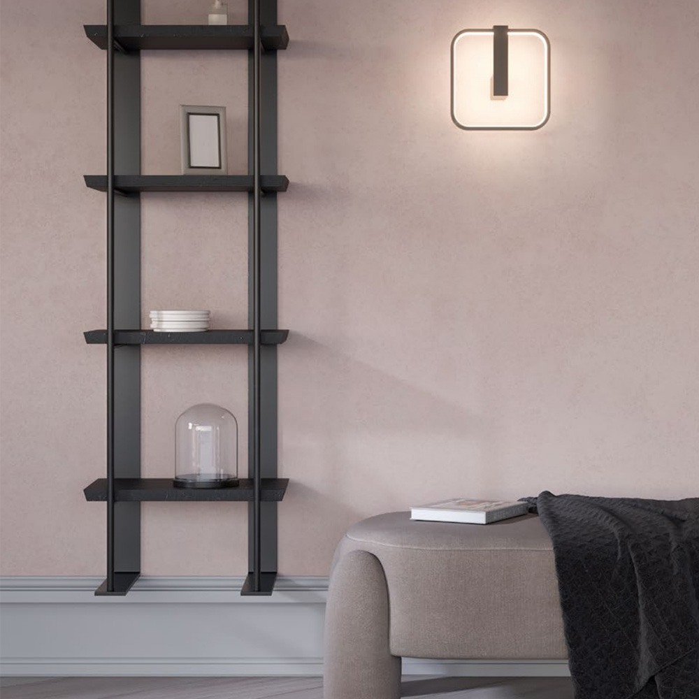Wall lamp Redo Orion, metal, sand black, dimmable, LED CCT, 28W, 1541 lumens, 2700K/3000K/4000K, H.27 cm
