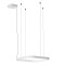 Suspension Redo Orion, metal, sand white, dimmable, LED CCT, 40W, 2609 lumens, 2700K/3000K/4000K, L.50 cm