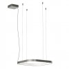 Suspension Redo Orion, metal, foggy nickel, dimmable, LED CCT, 40W, 2609 lumens, 2700K/3000K/4000K, L.50 cm