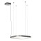 Suspension Redo Orion, metal, foggy nickel, dimmable, LED CCT, 40W, 2609 lumens, 2700K/3000K/4000K, L.50 cm