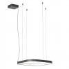 Suspension Redo Orion, metal, sand black, dimmable, LED CCT, 40W, 2609 lumens, 2700K/3000K/4000K, L.50 cm