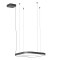 Suspension Redo Orion, metal, sand black, dimmable, LED CCT, 40W, 2609 lumens, 2700K/3000K/4000K, L.50 cm