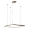 Suspension Redo Orion, metal, silver coffee, dimmable, LED CCT, 58W, 3784 lumens, 2700K/3000K/4000K, L.75 cm