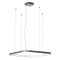 Suspension Redo Orion, metal, foggy nickel, dimmable, LED CCT, 58W, 3784 lumens, 2700K/3000K/4000K, L.75 cm