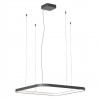 Suspension Redo Orion, metal, sand black, dimmable, LED CCT, 58W, 3784 lumens, 2700K/3000K/4000K, L.75 cm