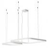 Suspension Redo Orion, metal, sand white, dimmable, LED CCT, 96W, 6008 lumens, 2700K/3000K/4000K, L.50/75 cm