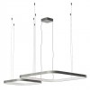 Suspension Redo Orion, metal, foggy nickel, dimmable, LED CCT, 96W, 6008 lumens, 2700K/3000K/4000K, L.50/75 cm