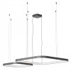 Suspension Redo Orion, metal, sand black, dimmable, LED CCT, 96W, 6008 lumens, 2700K/3000K/4000K, L.50/75 cm