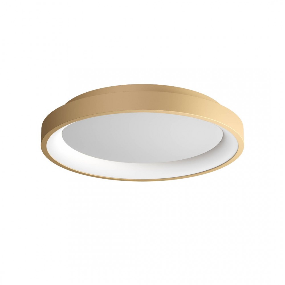 Ceiling lamp Redo Iconic, metal, matt gold, dimmable, LED CCT, 30W, 1780 lumens, 3000K/4000K, D.38 cm