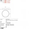 Ceiling lamp Redo Iconic, metal, matt gold, dimmable, LED CCT, 50W, 2892 lumens, 3000K/4000K, D.58 cm