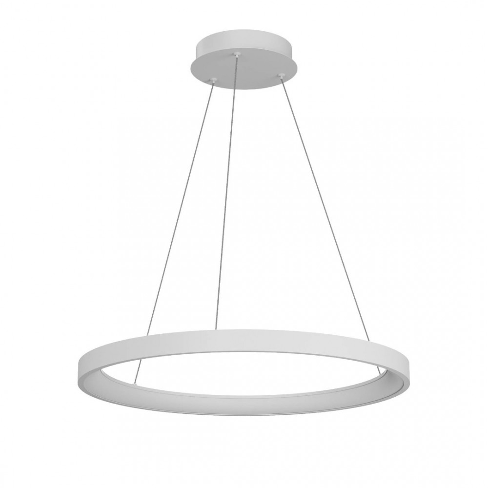 Suspension Redo Iconic, metal, sand white, dimmable, LED CCT, 50W, 2892 lumens, 3000K/4000K, D.58 cm
