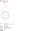 Suspension Redo Iconic, metal, sand white, dimmable, LED CCT, 60W, 3786 lumens, 3000K/4000K, D.78 cm