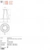 Suspension Redo Iconic, metal, matt gold, dimmable, LED CCT, 80W, 4858 lumens, 3000K/4000K, D.58 cm