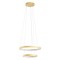 Suspension Redo Iconic, metal, matt gold, dimmable, LED CCT, 80W, 4858 lumens, 3000K/4000K, D.58 cm